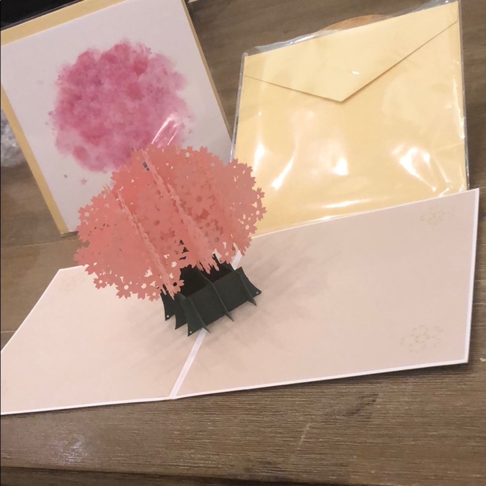 New Laser cut pop up cherry blossom greeting card - Picture 4 of 5